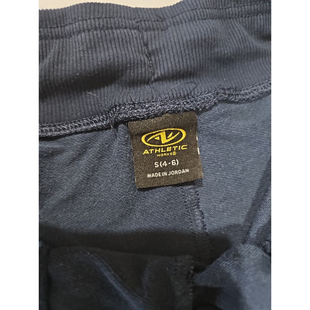 Athletic Works Women's Navy Active Shorts Size Small 4-6 Drawstring Pocket - Picture 2 of 5
